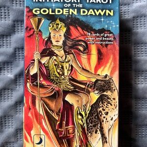 Golden Dawn Tarot Card Deck - Red and Gold